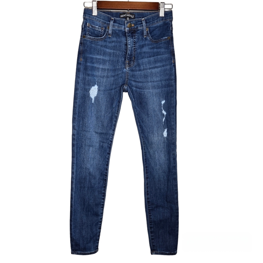 J. Crew Mercantile Distressed Skinny Jeans